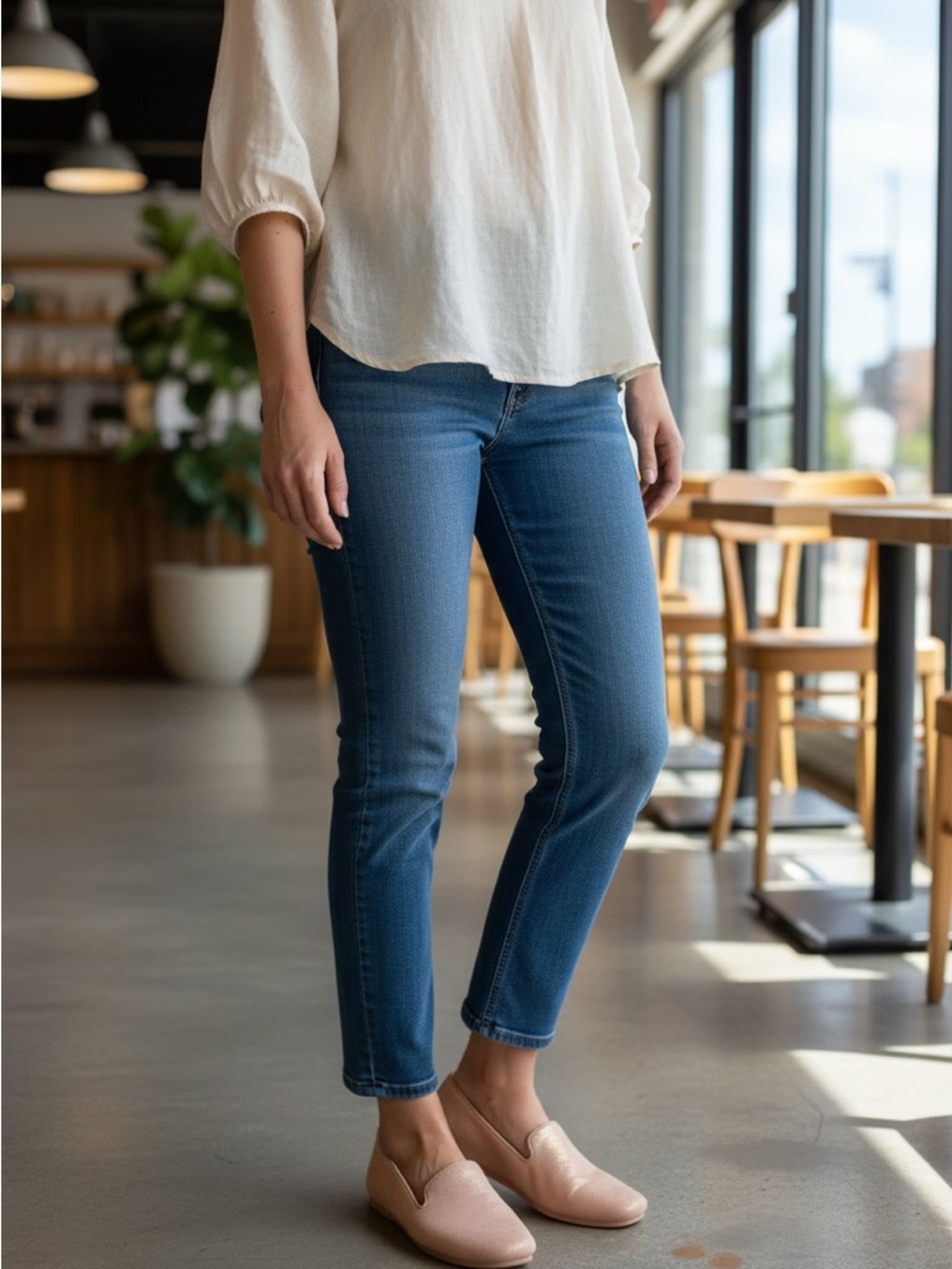 Vionic Blush Pink Suede Loafers | Orthotic Comfort Flats | Slip-On Square Toe